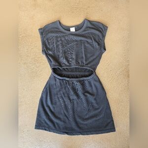 Offline By Aerie Charcoal Cutout Dress